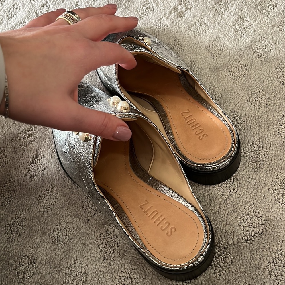 Schultz silver mules - Picture 2 of 3